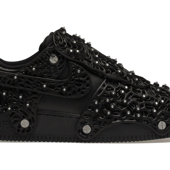 Nike Air Force 1 Low Swarovski Retroreflective Crystals Black 10.5 W / 9.0 M - Picture 2 of 11